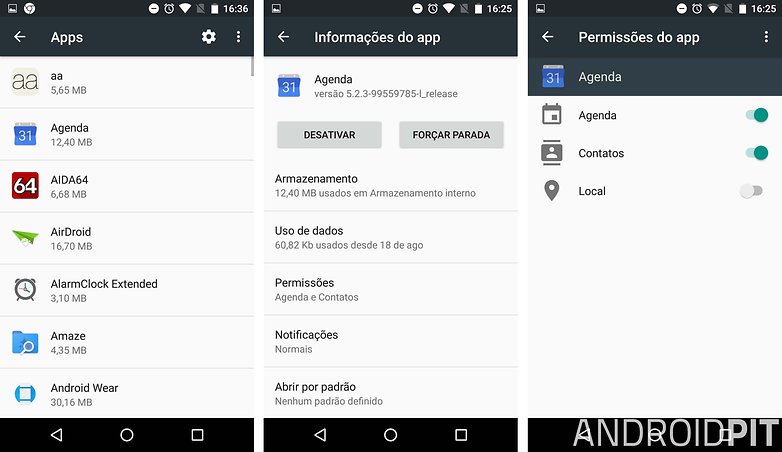 permissoes apps marshmallow