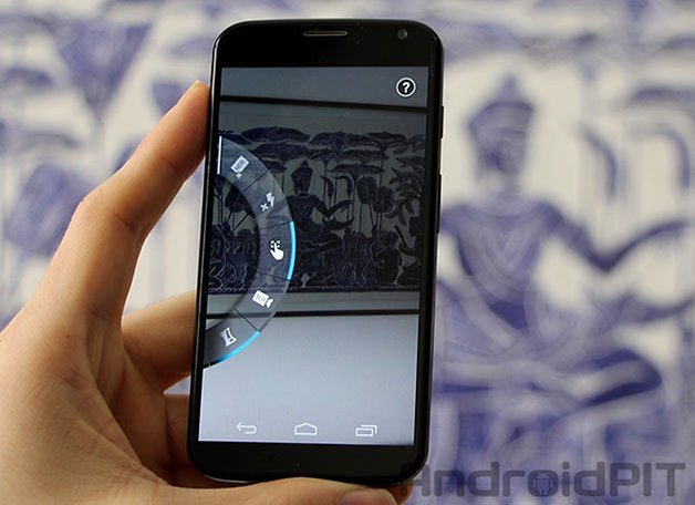 Moto X camera menu