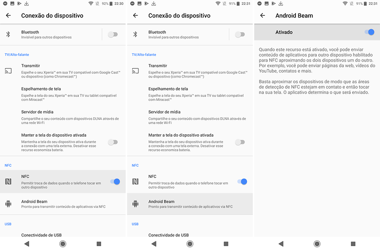 nfc androidbeam oreo