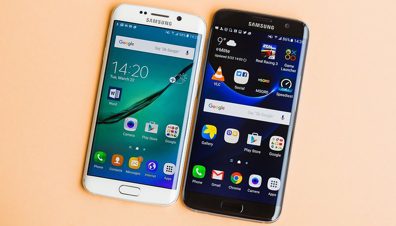 Samsung Galaxy S6 Edge vs Galaxy S7 Edge comparison AndroidPIT IT Samsung Galaxy s6 edge vs s7 edge 1452