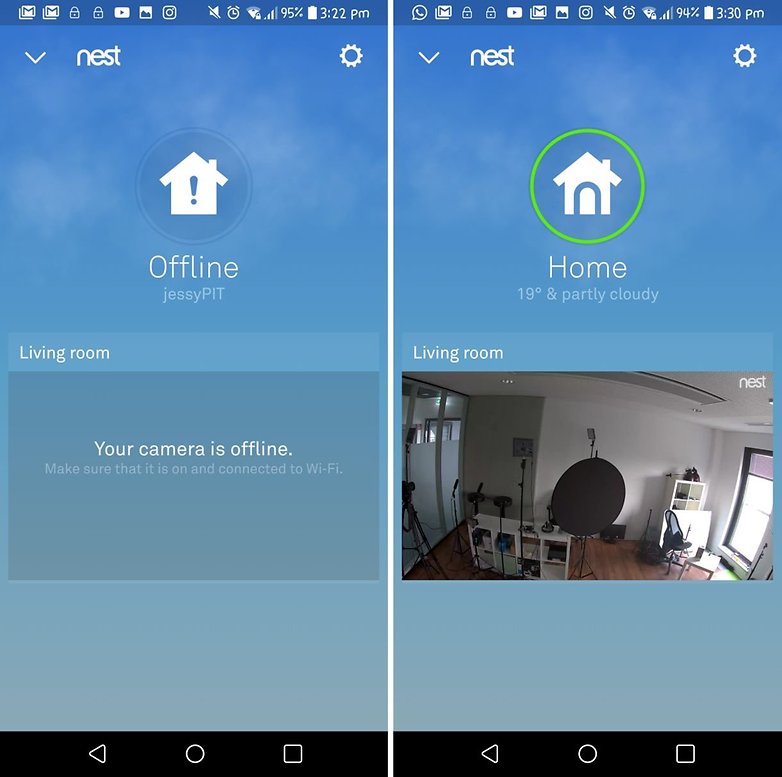 Nest Cam On Off