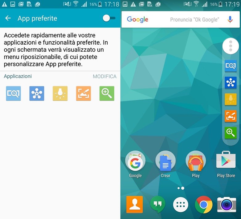 S5 app preferite