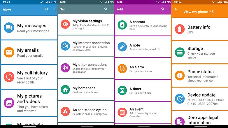 Das Doro 8100 gehört zu eines der günstigsten Senioren-Smartphones Senioren-Handy Doro 8100