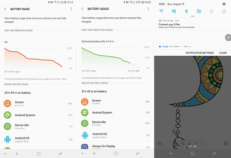 Note 9 battery