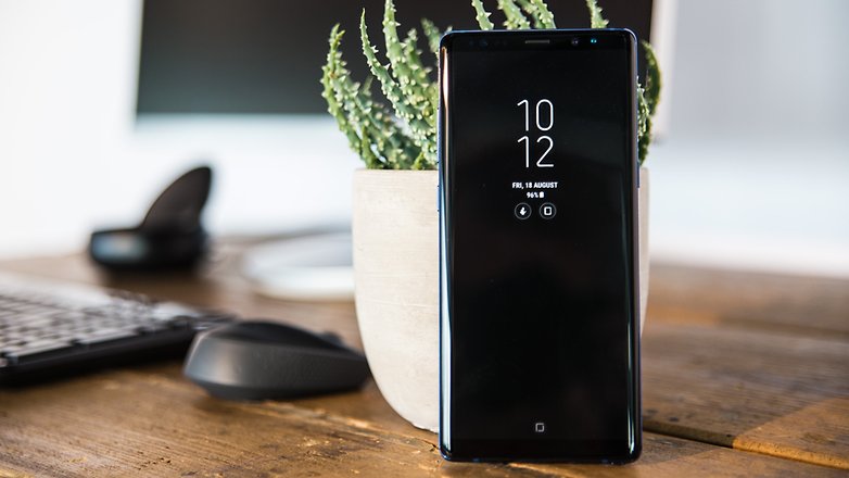 galaxy note 8 front off