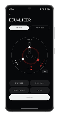 Nothing X: App-Screenshots