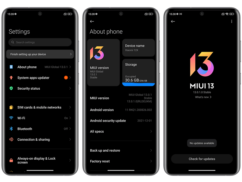 MIUI 13 ist hübsch und bietet viele Funktionen. MIUI 13 Screenshot