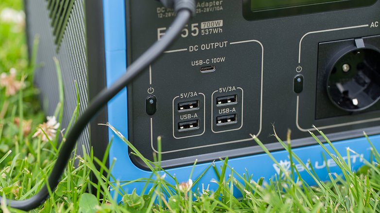 Bluetti EB55 USB-Ports Bluetti EB55 USB-Ports