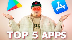 NextPit's editor balancing Apple and Google app stores in the air