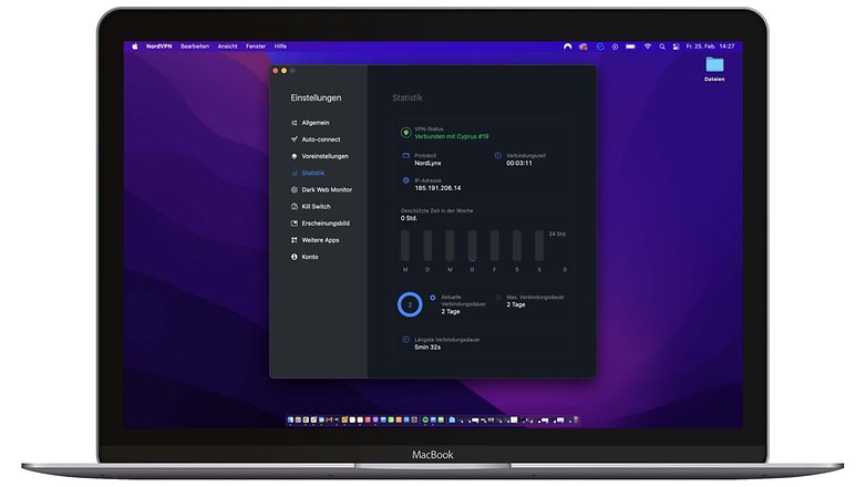 NordVPN German Screenshot macOS 02