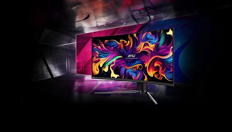 Curved-Monitor von MSI deutlich reduziert: Darum empfehle ich Euch diesen Bildschirm! MSI MPG 341CQPX QD OLED black bg