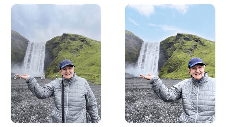 Der Magic Editor von Google kann Objekte auf dem Motiv entfernen und die Größe des Motivs ändern. Google Magic Editor Beispielfotos