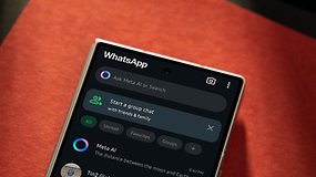 WhatsApp on a Samsung Galaxy Z Fold 6