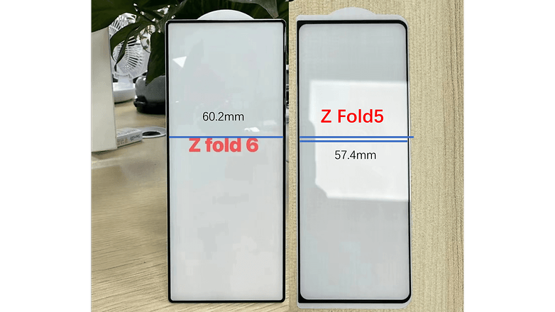 Une maquette de l'écran interne du Galaxy Z Fold 6 Une maquette de l'écran interne du Galaxy Z Fold 6